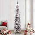 Vidaxl kunstkerstboom groen 240 cm pvc en staal en kunststof