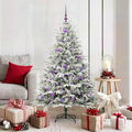 Vidaxl artificial pre-lit kerstboom met ballenset groen 150 cm