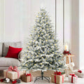 Vidaxl kunst kerstboom met verlichting groen 180 cm pvc en pe