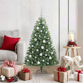 Vidaxl kunstmatige inklapbare kerstboom groen 120 cm pvc en metaal