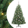 Vidaxl kunstmatige inklapbare kerstboom groen 150 cm pvc en metaal