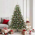 Vidaxl kunstkerstboom groen 180 cm pvc en metaal en plastic