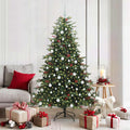 Vidaxl kunstkerstboom groen 180 cm pvc en metaal en plastic