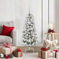 Vidaxl kunstmatige inklapbare kerstboom groen en wit 120 cm