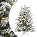 Vidaxl kunstmatige inklapbare kerstboom wit 150 cm pe en pvc
