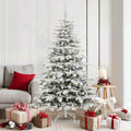 Vidaxl kunstmatige inklapbare kerstboom wit 180 cm pe en pvc