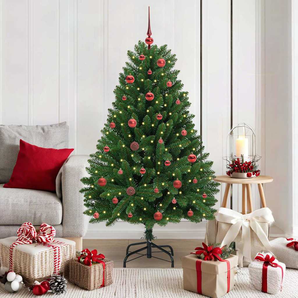 Vidaxl kunstkerstboom met 150 led groen 150 cm pvc en metaal