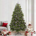Vidaxl kunstkerstboom met 300 led groen 240 cm pvc en metaal