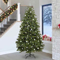 Vidaxl kunstkerstboom met 300 led groen 270 cm pvc en metaal