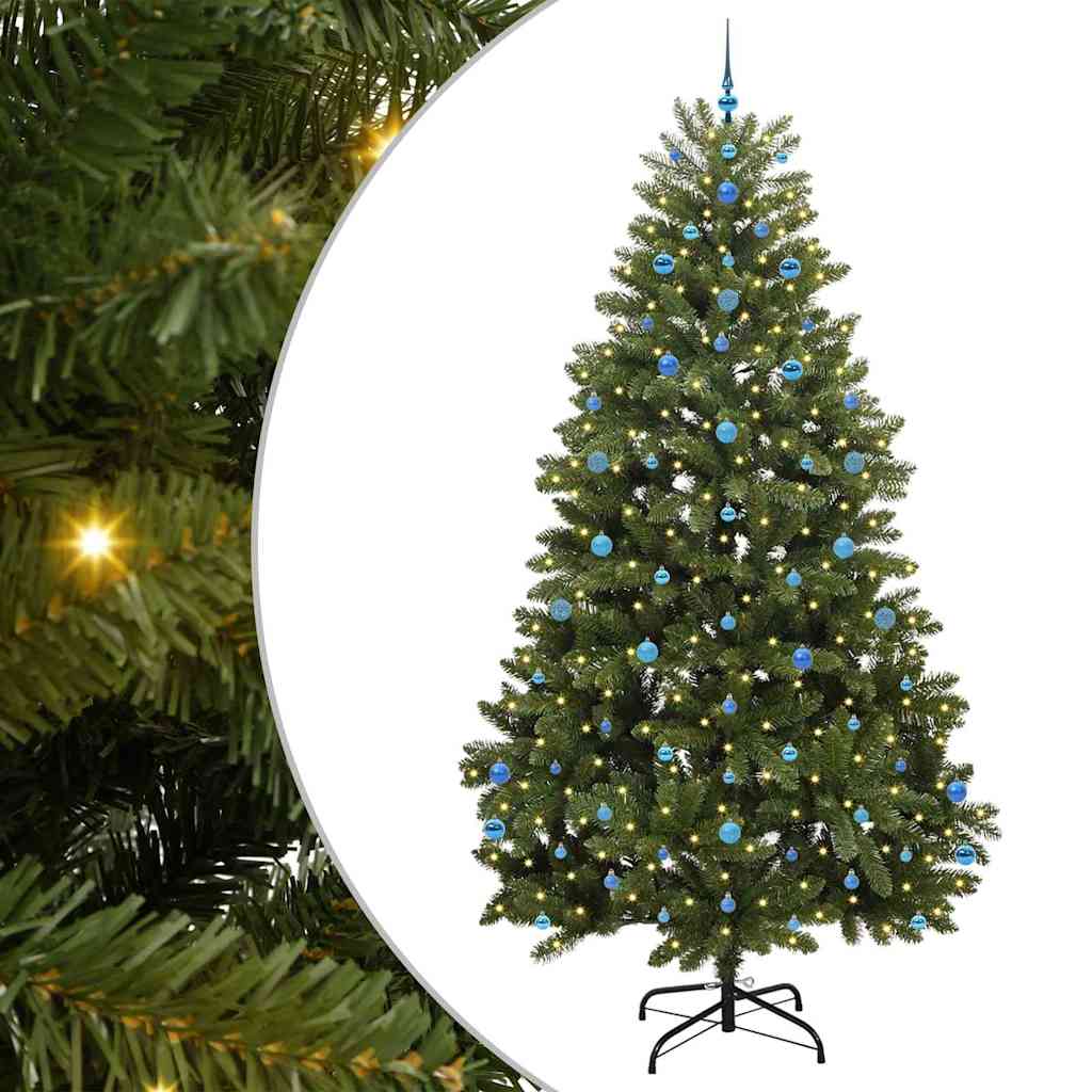 Vidaxl kunstkerstboom met 300 led groen 270 cm pvc en metaal