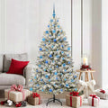 Vidaxl kunstkerstboom 180 cm 300 led's warmwit pvc en staal