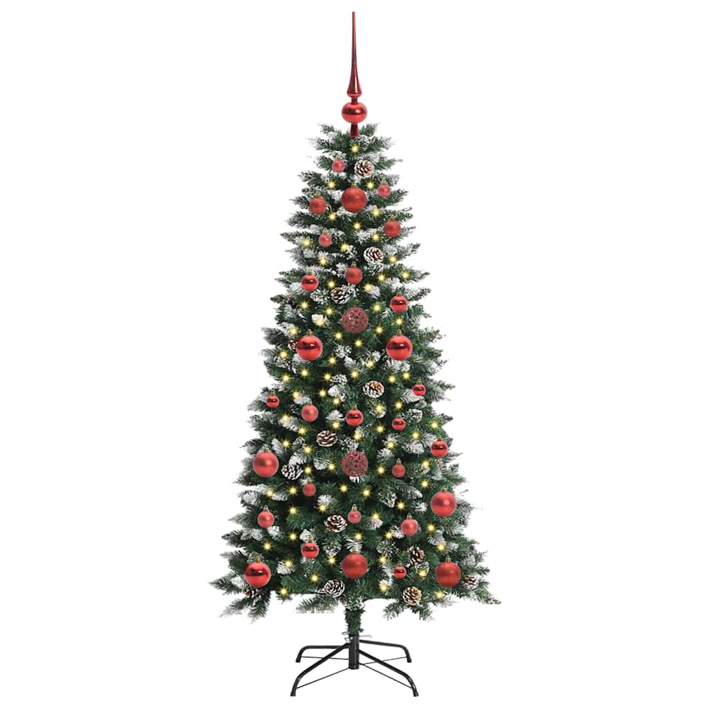 Vidaxl kunstkerstboom groen 120 cm pvc en plastic en staal