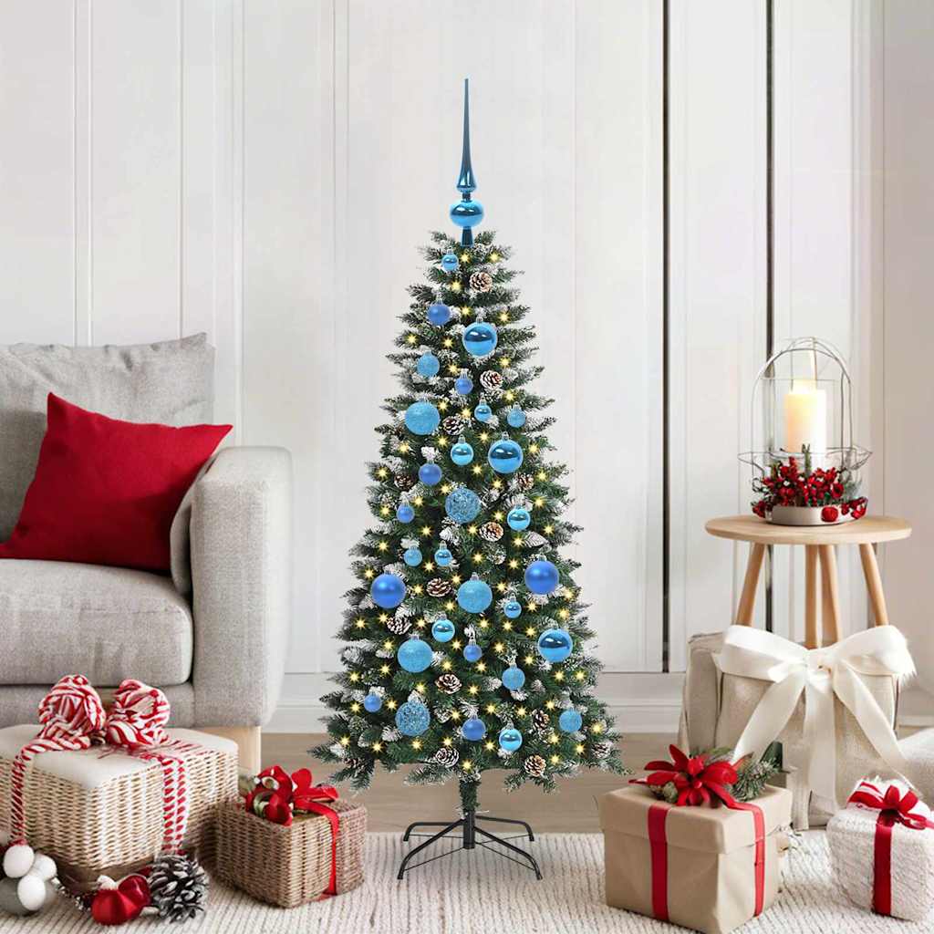 Vidaxl kunstkerstboom groen 120 cm pvc en plastic en staal