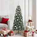 Vidaxl kunstkerstboom met 150 led groen 150 cm pvc en plastic en staal
