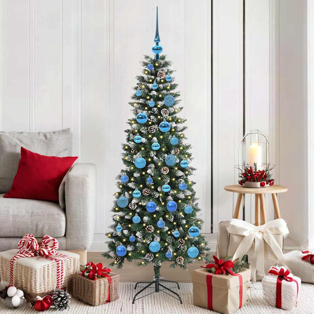 Vidaxl kunstkerstboom groen 150 cm pvc en plastic en staal