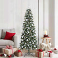 Vidaxl kunstkerstboom groen 180 cm pvc en plastic en staal