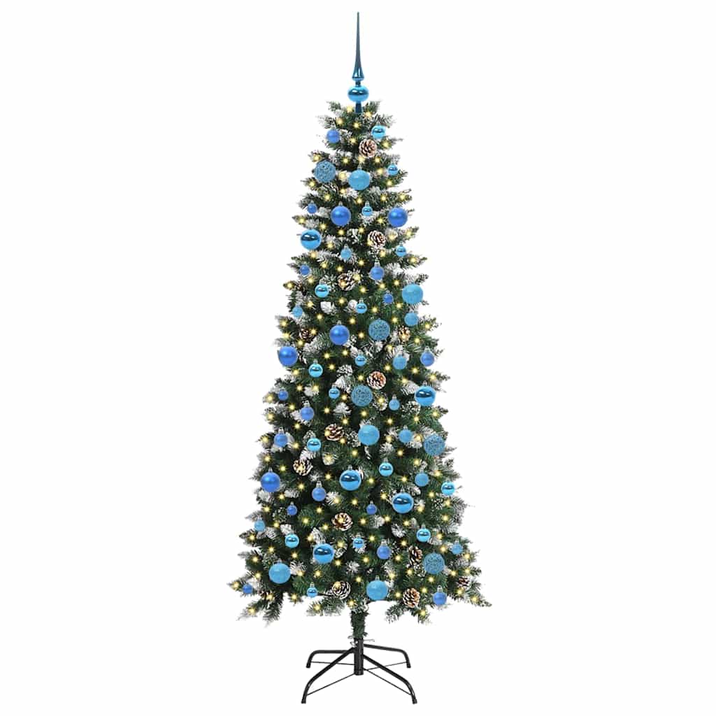 Vidaxl kunstkerstboom groen 180 cm pvc en plastic en staal