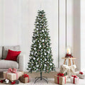 Vidaxl kunstkerstboom groen 210 cm pvc en plastic en staal