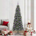 Vidaxl kunstkerstboom met 300 led groen 210 cm pvc en plastic en staal