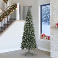 Vidaxl kunstkerstboom met 300 led groen 240 cm pvc en plastic en staal