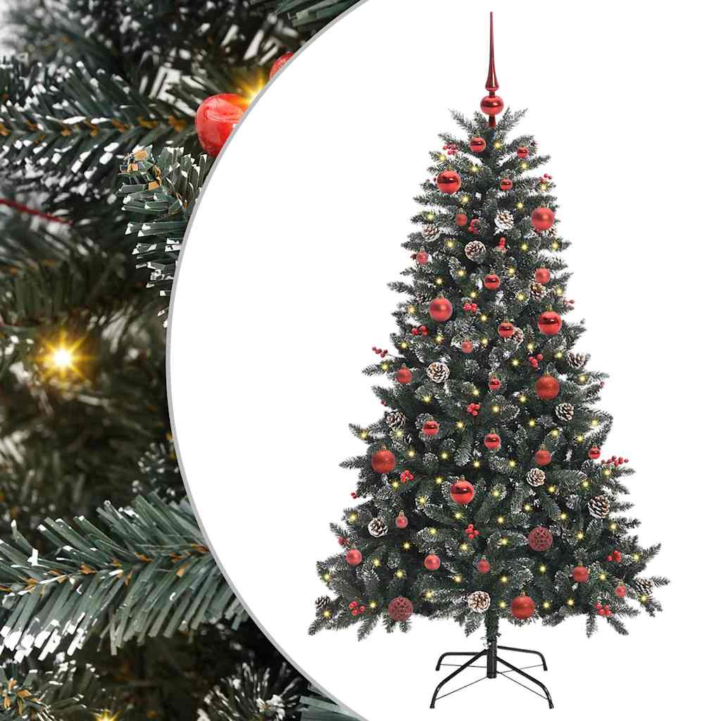 Vidaxl kunstkerstboom groen 150 cm pvc en plastic en staal