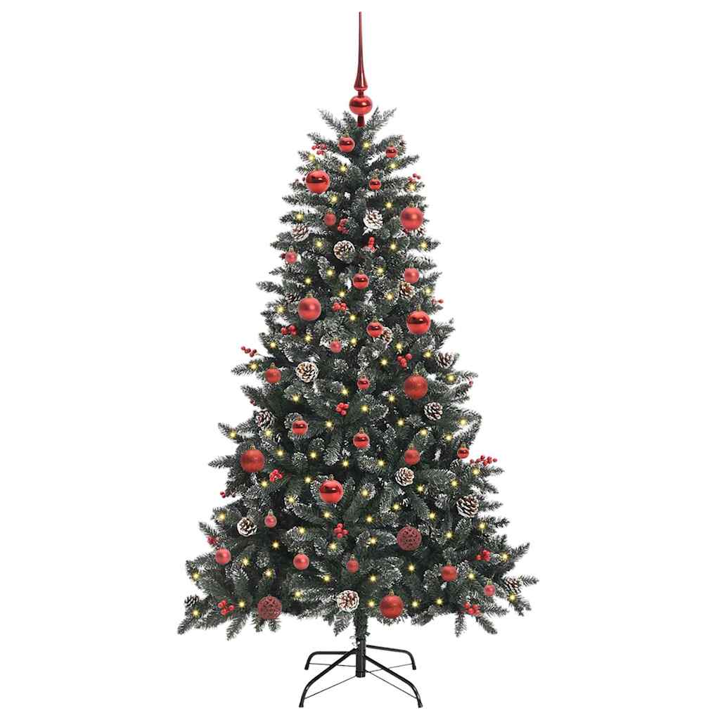 Vidaxl kunstkerstboom groen 150 cm pvc en plastic en staal