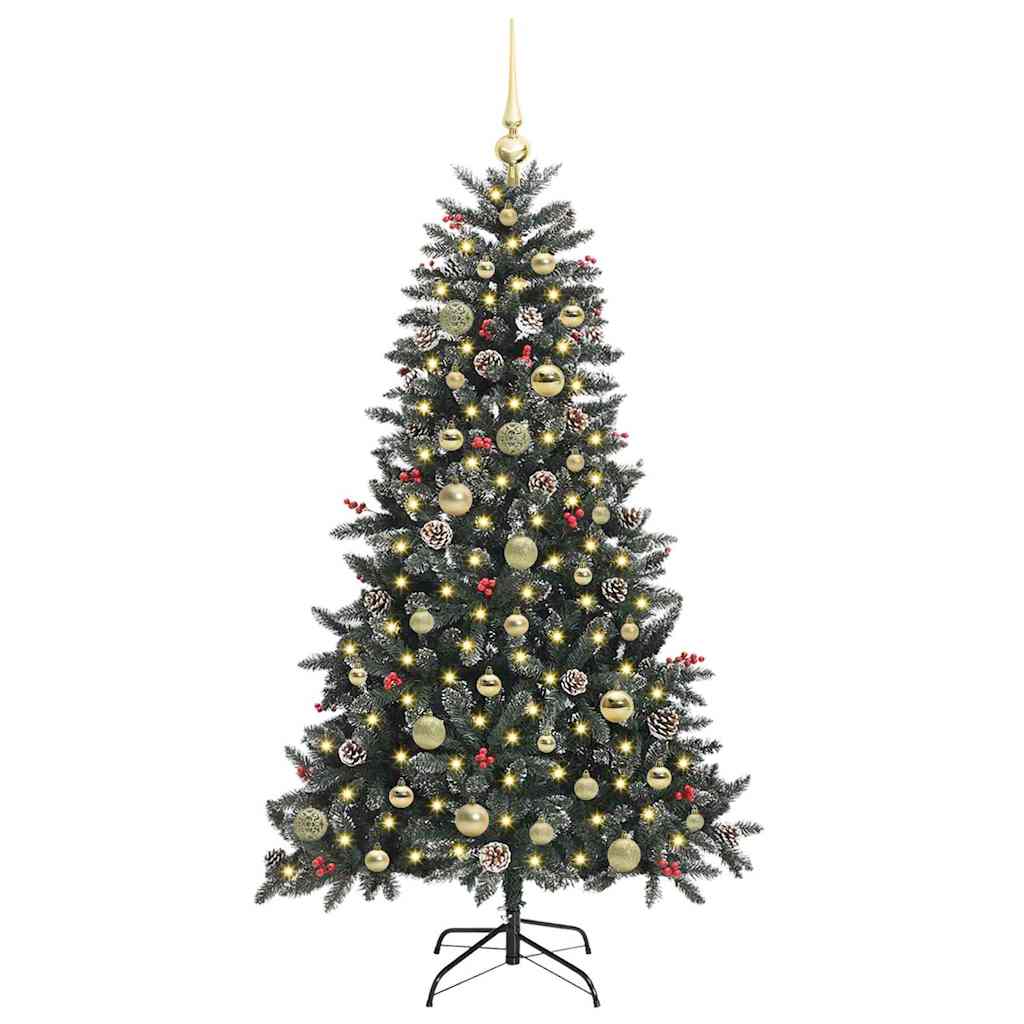 Vidaxl kunstkerstboom groen 150 cm pvc en plastic en staal