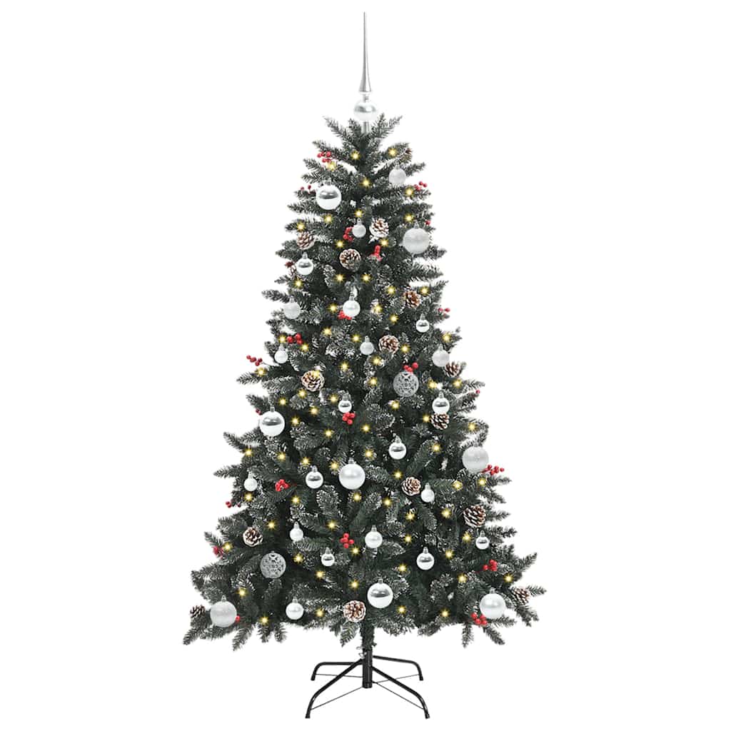 Vidaxl kunstkerstboom groen 150 cm pvc en plastic en staal