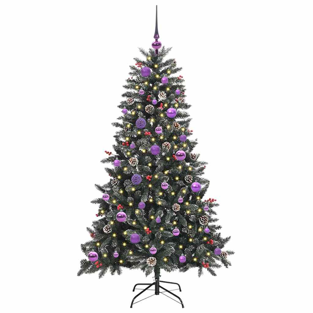 Vidaxl kunstkerstboom groen 150 cm pvc en plastic en staal