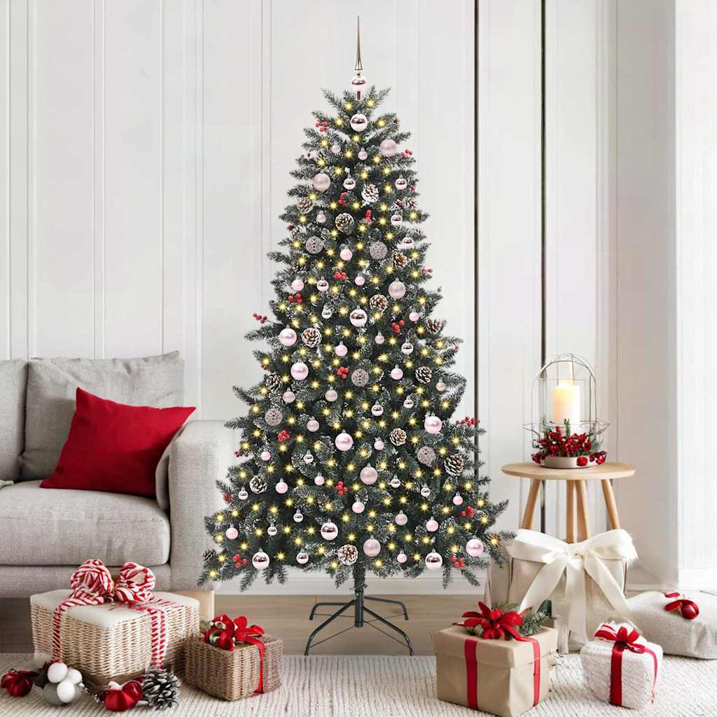Vidaxl kunstkerstboom groen 180 cm pvc en plastic en staal