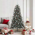 Vidaxl kunstkerstboom met 300 led groen 180 cm pvc en plastic en staal