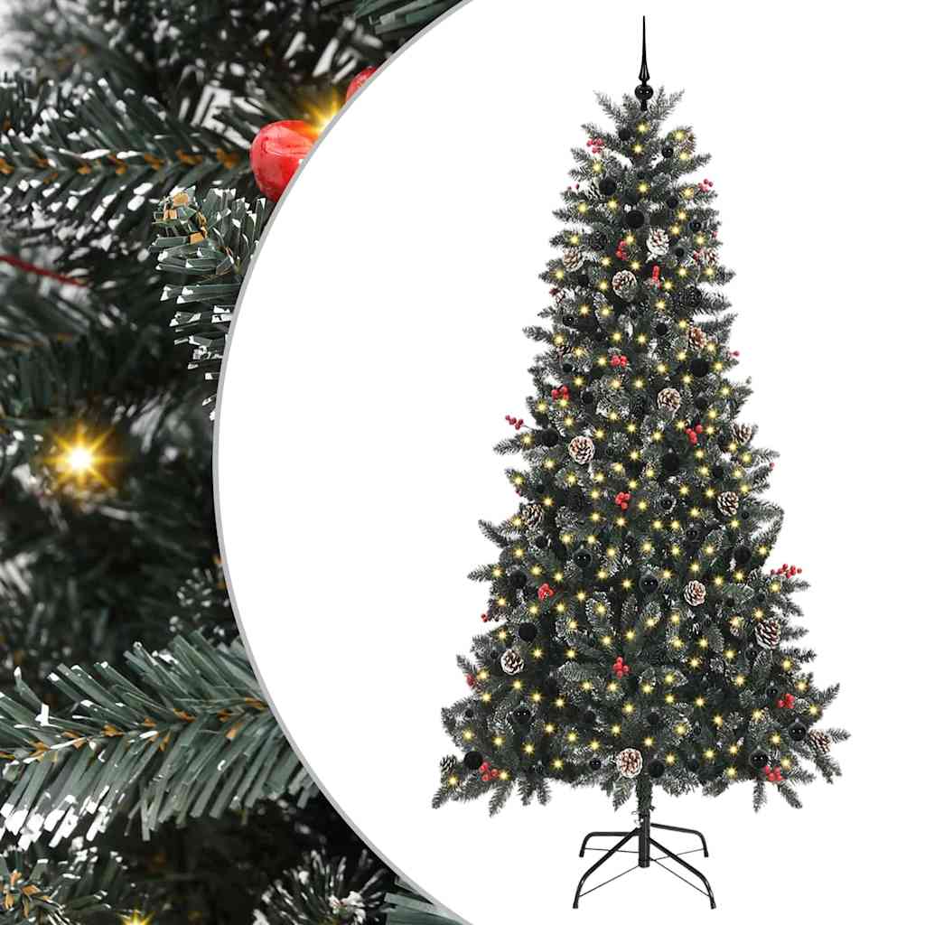Vidaxl kunstkerstboom groen 240 cm pvc en plastic en staal