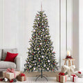 Vidaxl kunstkerstboom groen 240 cm pvc en plastic en staal