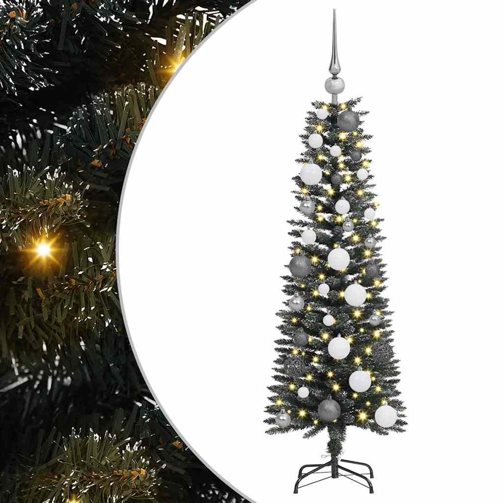 Vidaxl kunstkerstboom met 150 led groen 120 cm pvc en plastic en staal