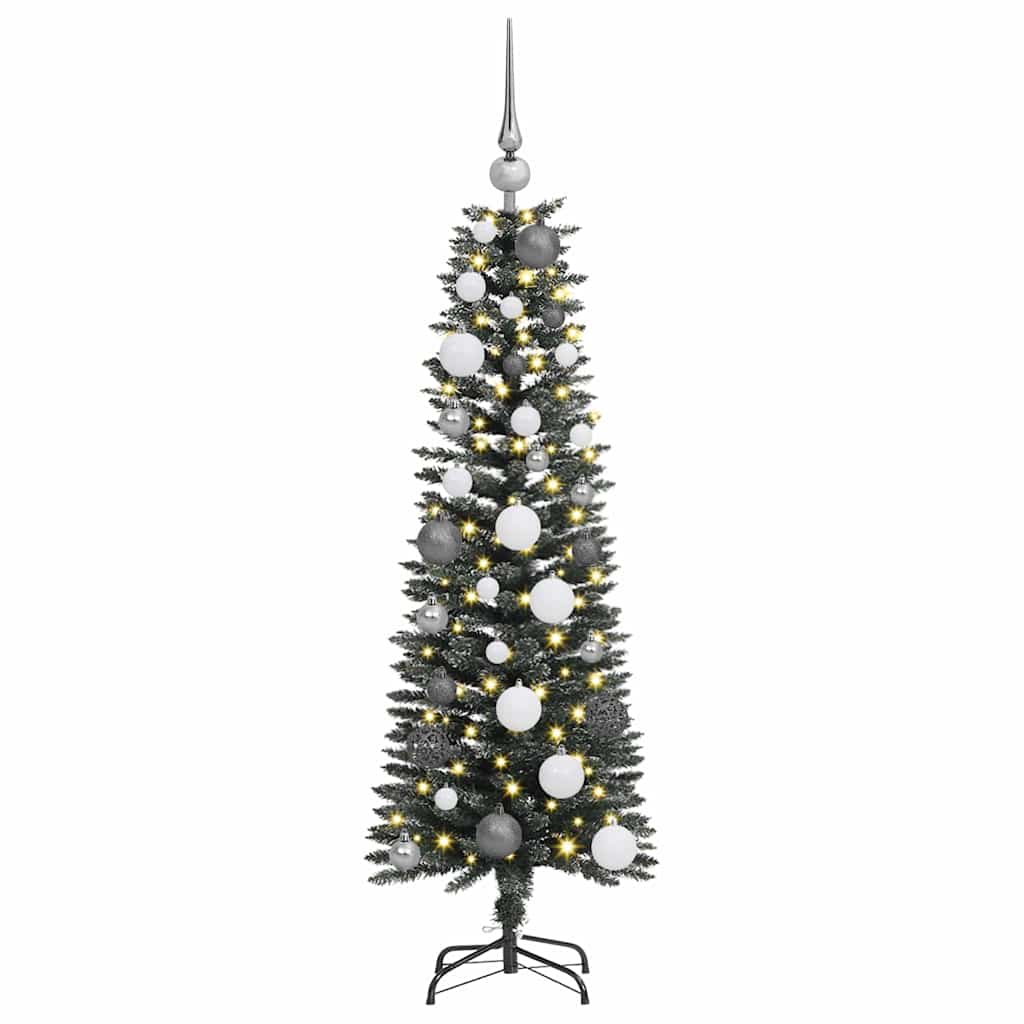 Vidaxl kunstkerstboom met 150 led groen 120 cm pvc en plastic en staal