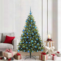 Vidaxl kunstkerstboom met scharnier 300 leds groen 180 cm pvc en pe