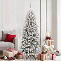 Vidaxl kunstkerstboom wit 180 cm pvc en plastic en staal en pe