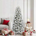 Vidaxl kunstkerstboom wit 180 cm pvc en plastic en staal en pe