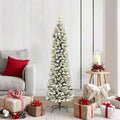 Vidaxl kunstkerstboom met 150 led wit 150 cm pvc en metaal en plastic