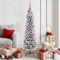 Vidaxl kunstkerstboom met 150 led wit 150 cm pvc en metaal en plastic