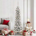 Vidaxl kunstkerstboom met 300 led wit 180 cm pvc en metaal en plastic