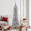 Vidaxl kunstkerstboom wit 180 cm pvc en metaal en plastic
