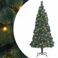 Vidaxl kunst kerstboom met verlichting groen 180 cm pet