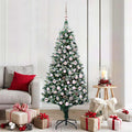 Vidaxl kunstkerstboom groen 180 cm pvc en staal en kunststof