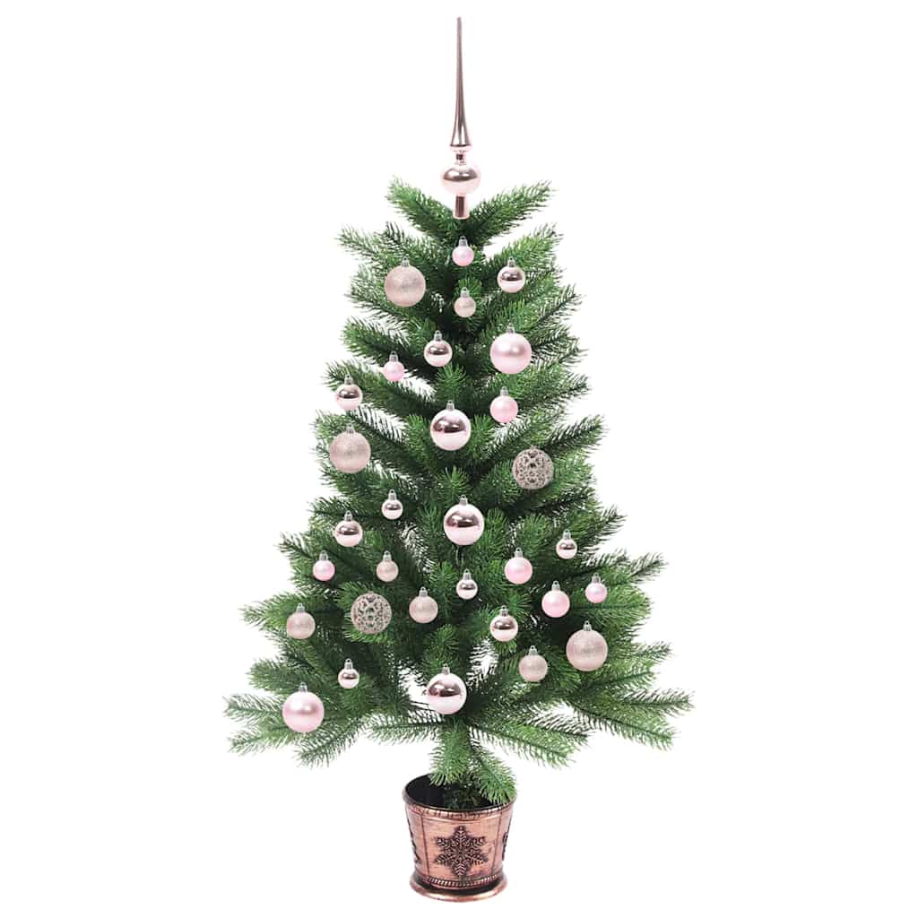 Vidaxl kerstboom met ledverlichting groen 90 cm pe
