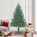 Vidaxl kerstboom met 300 led met standaard groen 210 cm pvc