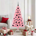 Vidaxl kerstboom roze 150 cm pvc
