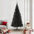Vidaxl kerstboom met 300 led met standaard zwart 210 cm pvc