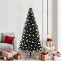 Vidaxl kerstboom met 300 led met standaard zwart 210 cm pvc
