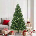 Vidaxl kunstkerstboom groen 180 cm pvc en staal en kunststof